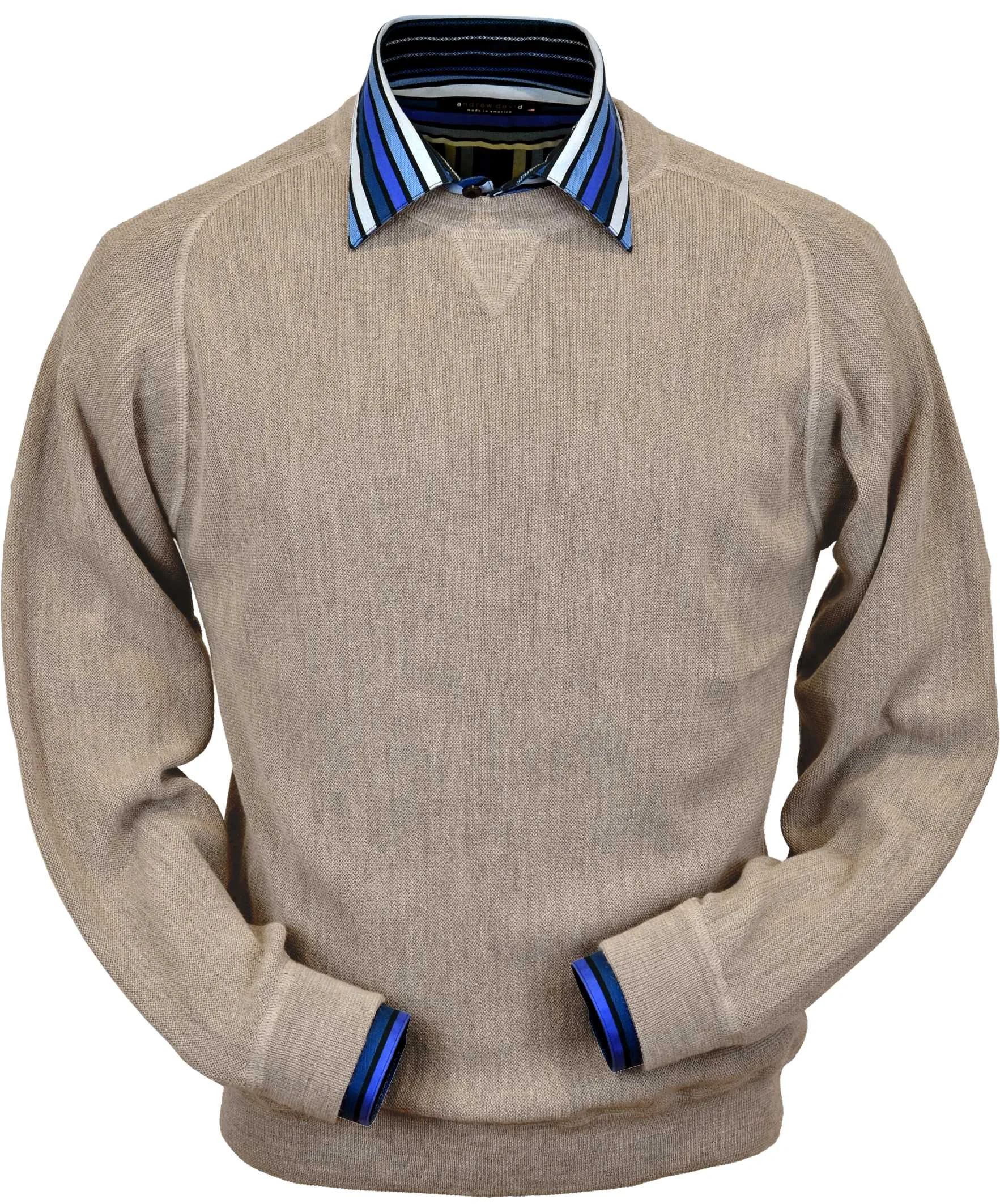 Sand Heather Sweatshirt Baby Alpaca (BAVL104o-988)