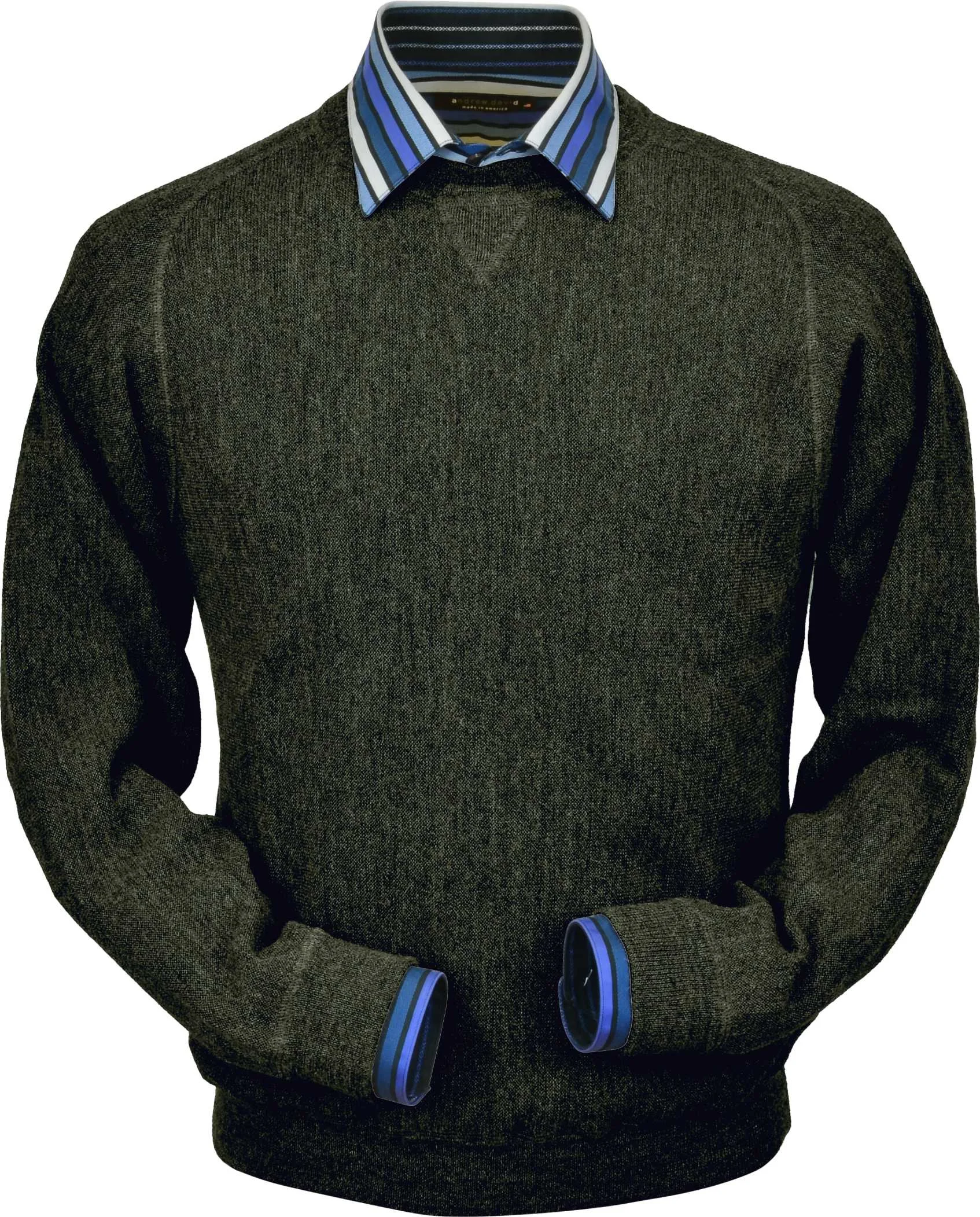 Leaf Moss Heather Sweatshirt Baby Alpaca (BASL101-678)