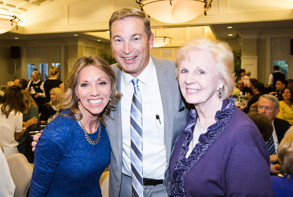  Jon (Chairman of the Board) and Becky Rands (Board Member) with Marilyn Victor ( A former board member and generous donor) were honored for all they have done for Mamma's Hands 