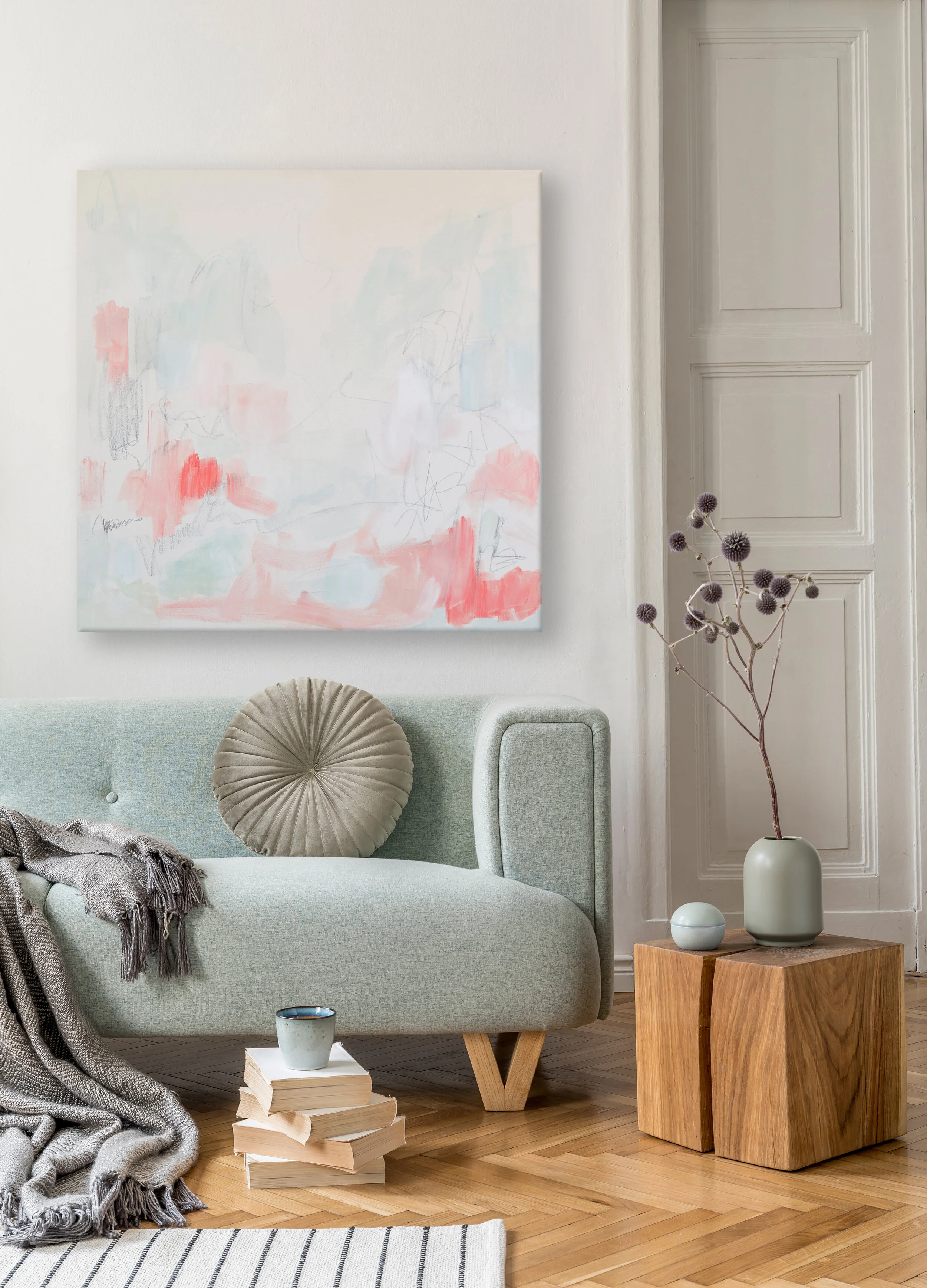 COASTAL | JULIE BRETON ART | ABSTRACT EXPRESSIONIST STYLE PARIS