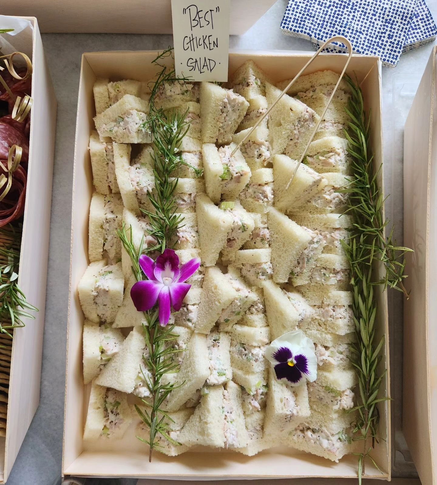 A family gathering ❤️ with all the best grazing boards.

#familystyle 
#summerevents 
#fingersandwiches 
#smallbites
