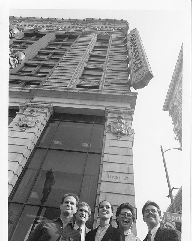 Herman W Hellman (Banco Popular) Building #backintheday, heyday of the 1980s Community Redevelopment Agency of the City of Los Angeles that is, and today. Boy, how times and the &lsquo;hood have changed! Exciting to see adaptive reuse of this amazing