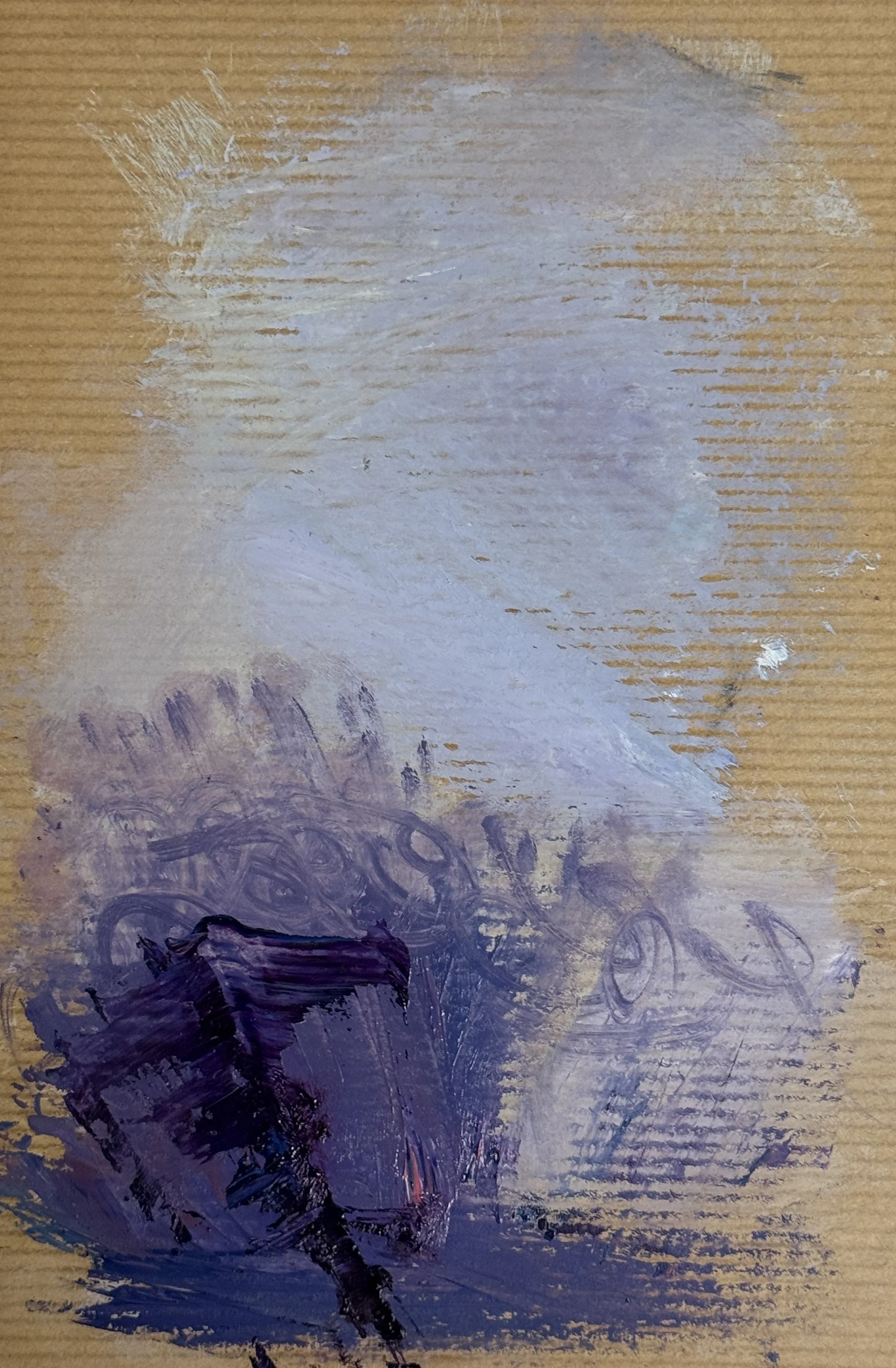  Oil on paper on board  15 X 21 cms 