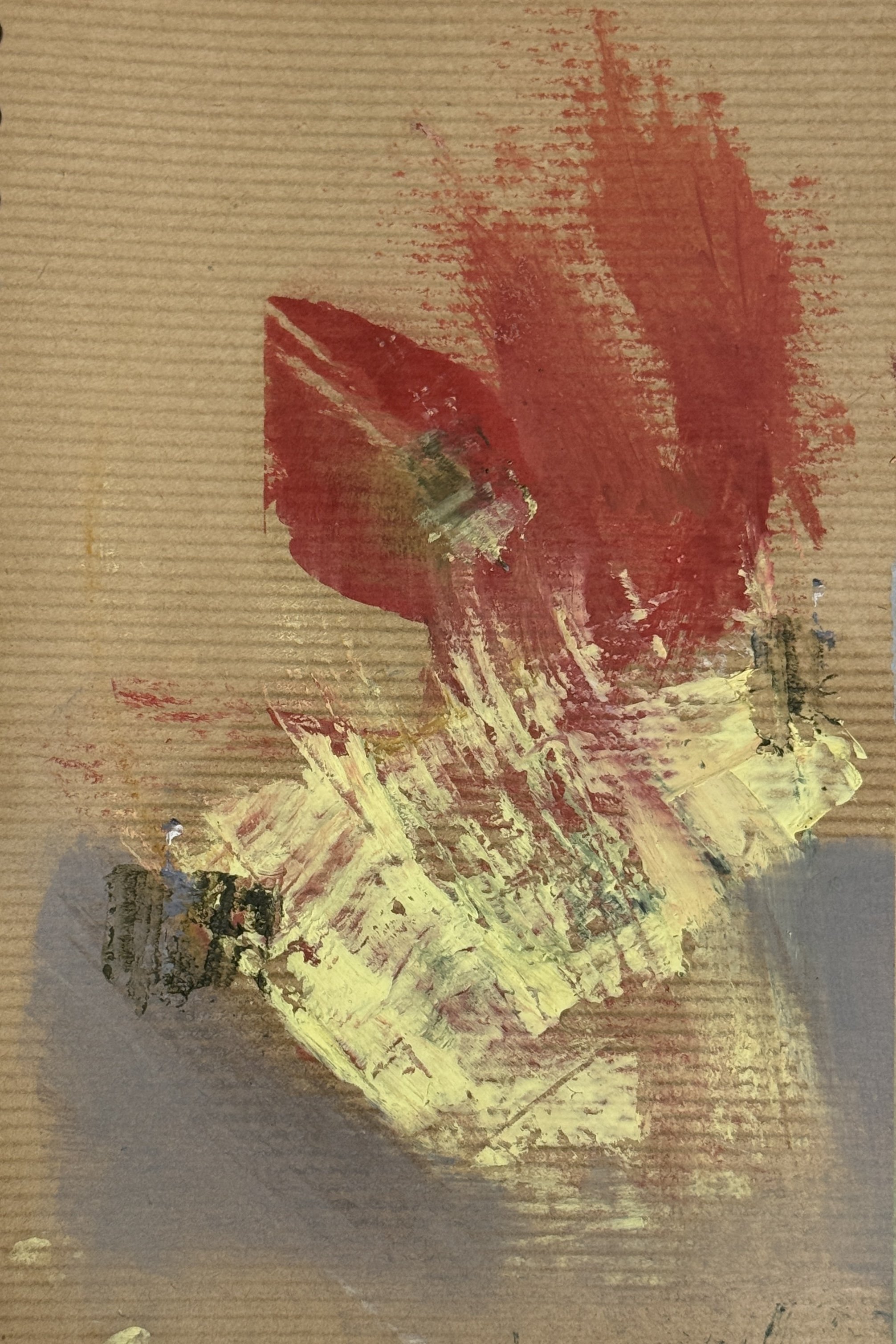  Oil on paper on board  15 X 21 cms 