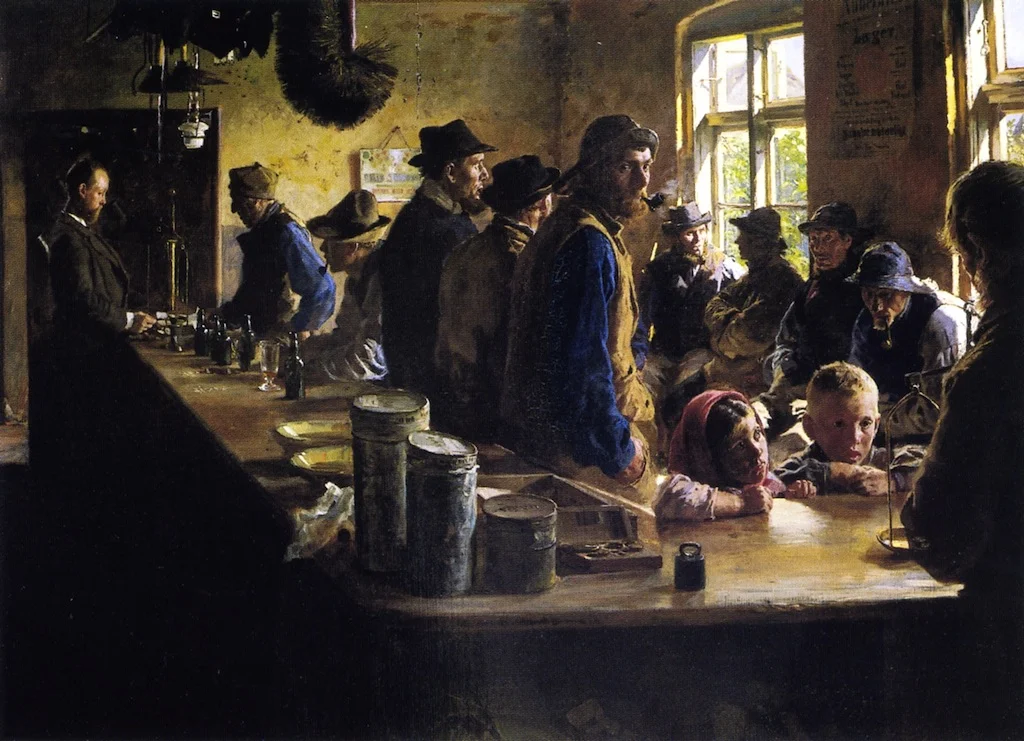 Kroyer - In The Store During A Pause From Fishing, 1882