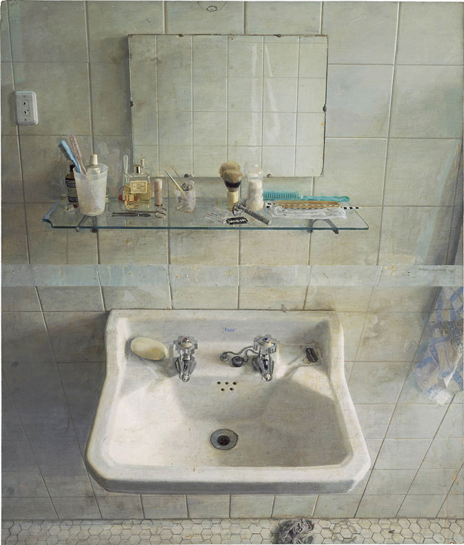 Sink and Mirror, 1967, Oil on Wood
