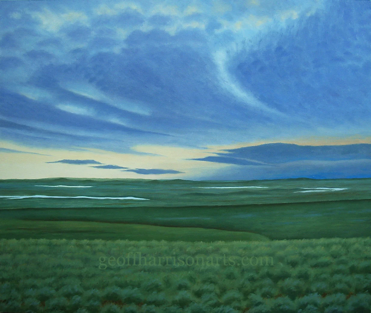 The Sky's Beginning To Bruise Oil On Canvas 109 cm x 129 cm