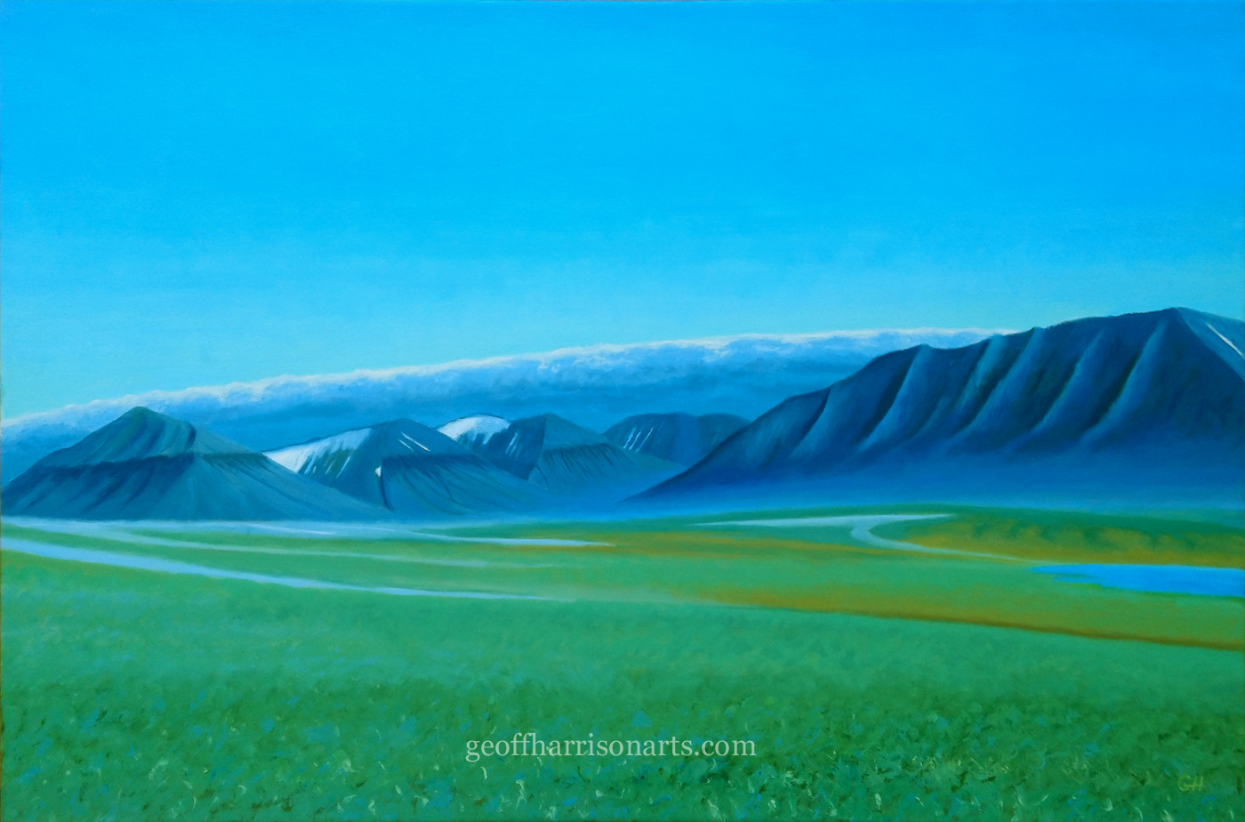 Meadow In The Arctic Oil On Canvas 61 cm x 90 cm