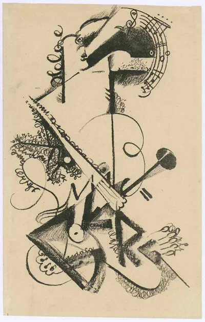 Friedl Dicker, Design for a recital evening at the Bauhaus