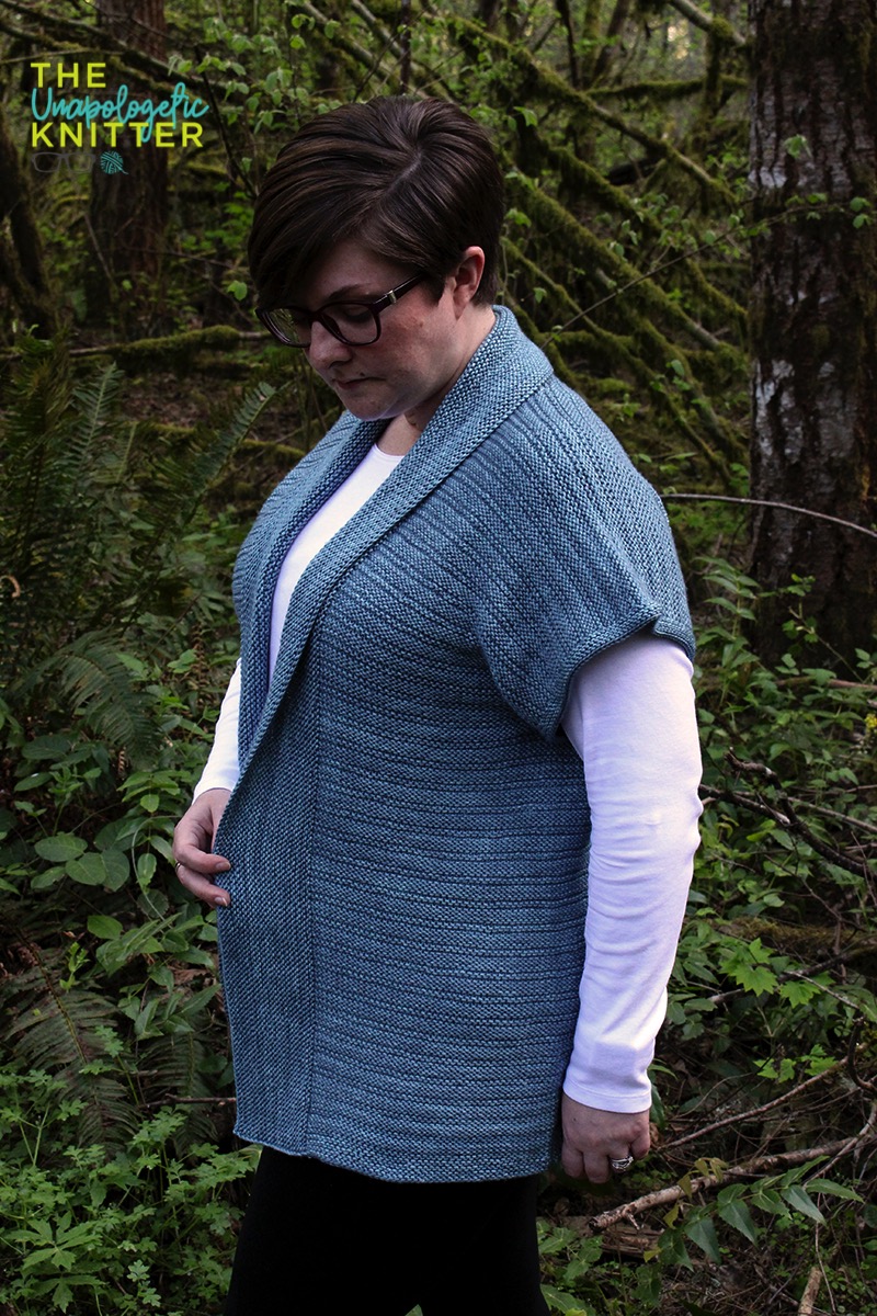 Point Reserve Cardigan - A top-down, seamless sweater knitting pattern.