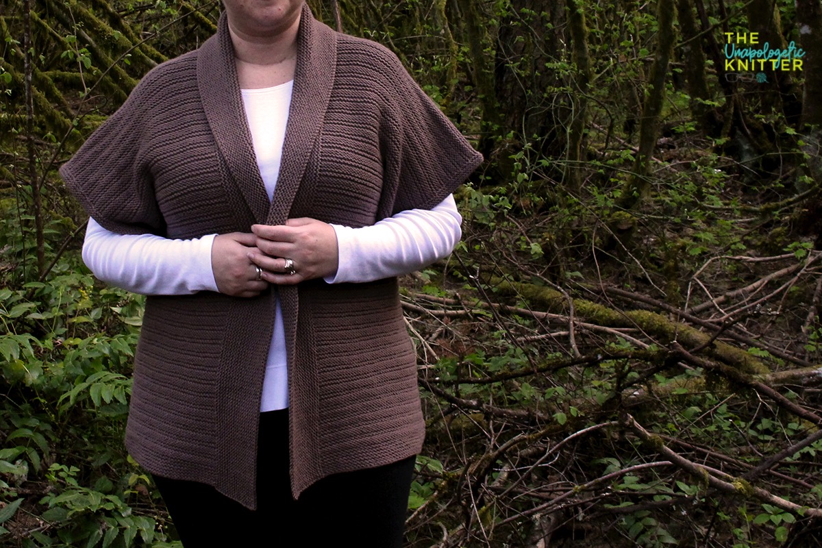 Point Reserve Cardigan - A top-down, seamless sweater knitting pattern. 