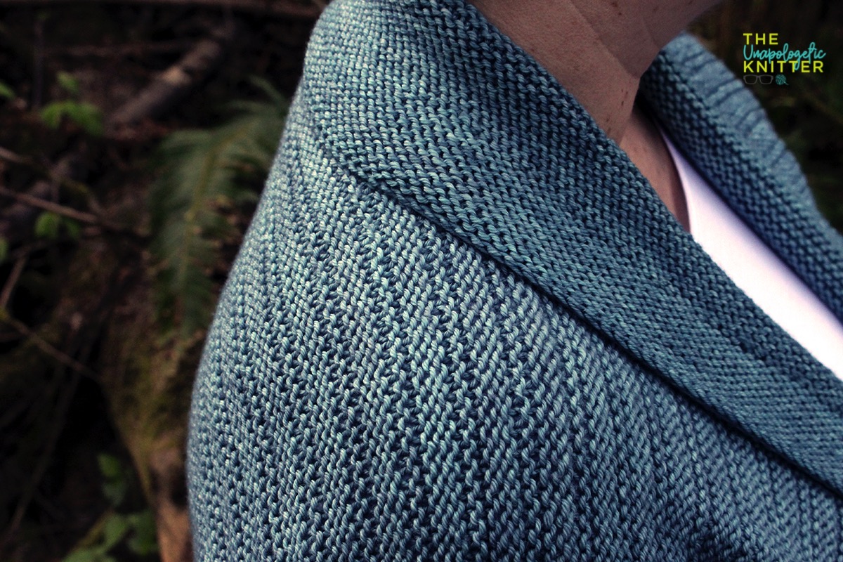 Point Reserve Cardigan - A top-down, seamless sweater knitting pattern. 