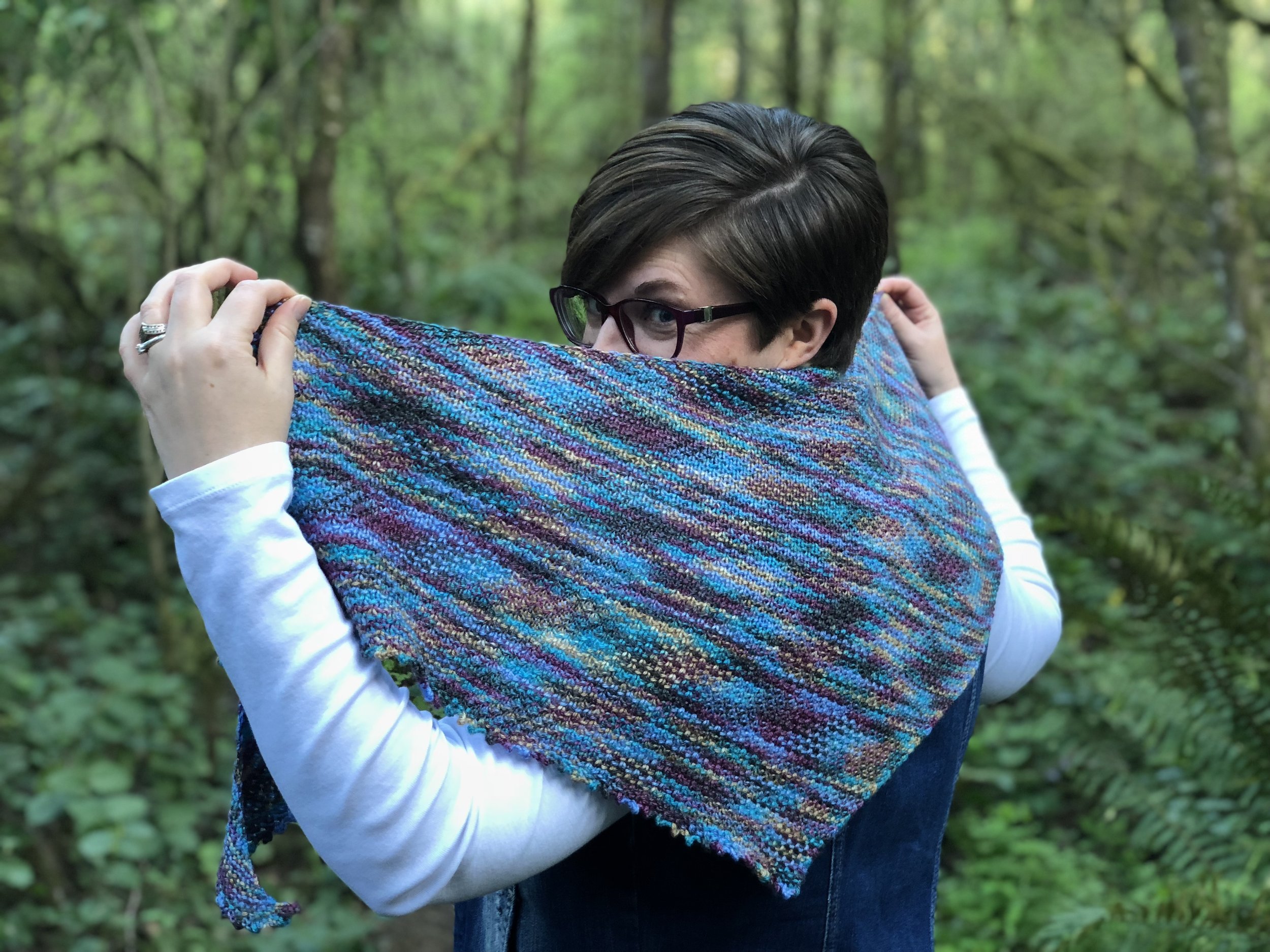 My Simple Solution - One Skein Shawl Knitting Pattern