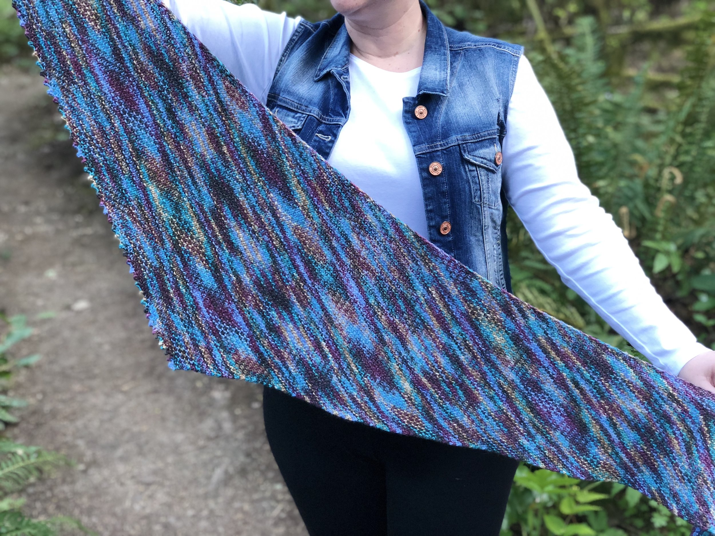 My Simple Solution - One Skein Shawl Knitting Pattern