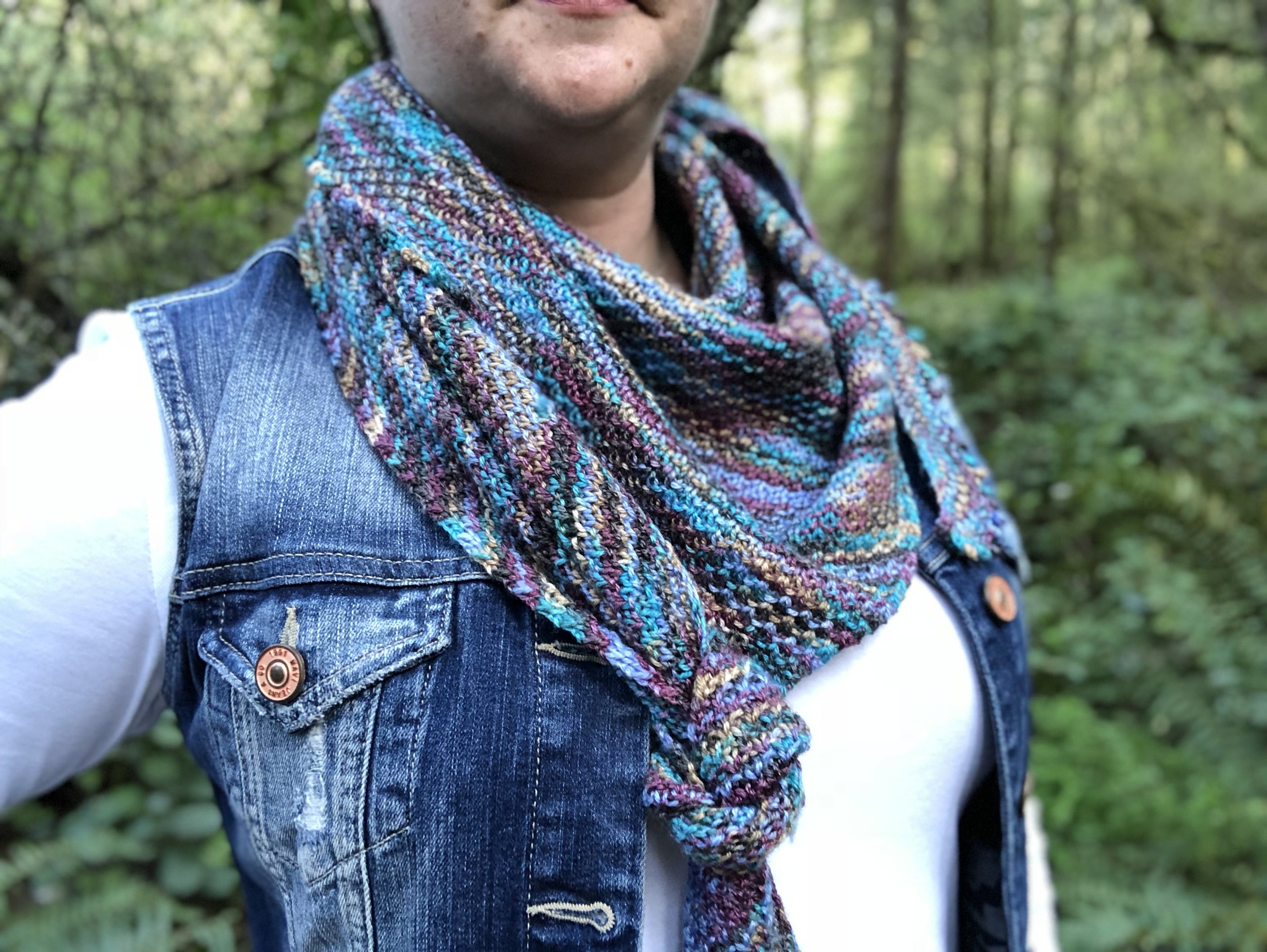 My Simple Solution - One Skein Shawl Knitting Pattern