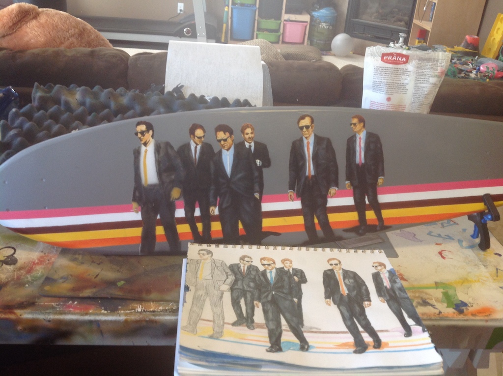 Classic scene from Reservoir Dogs 