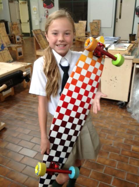 Superstar student Kate showing off her amazing creation! 