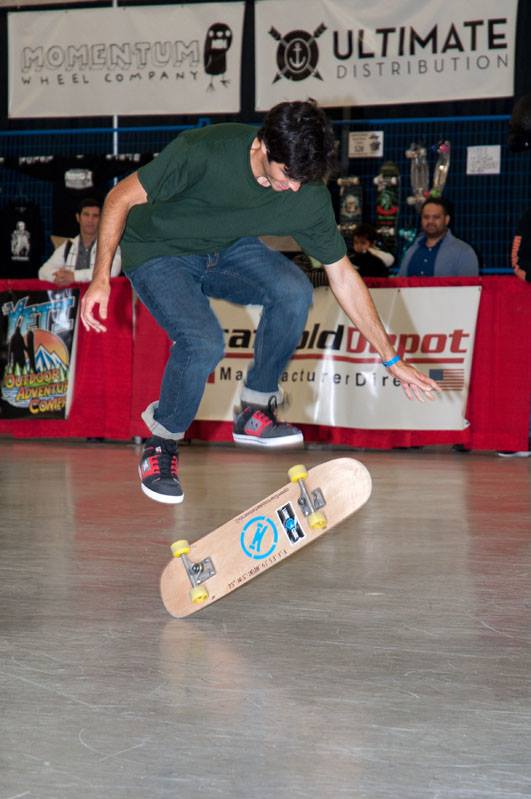 Beau Trifiro styling on his open source skateboard