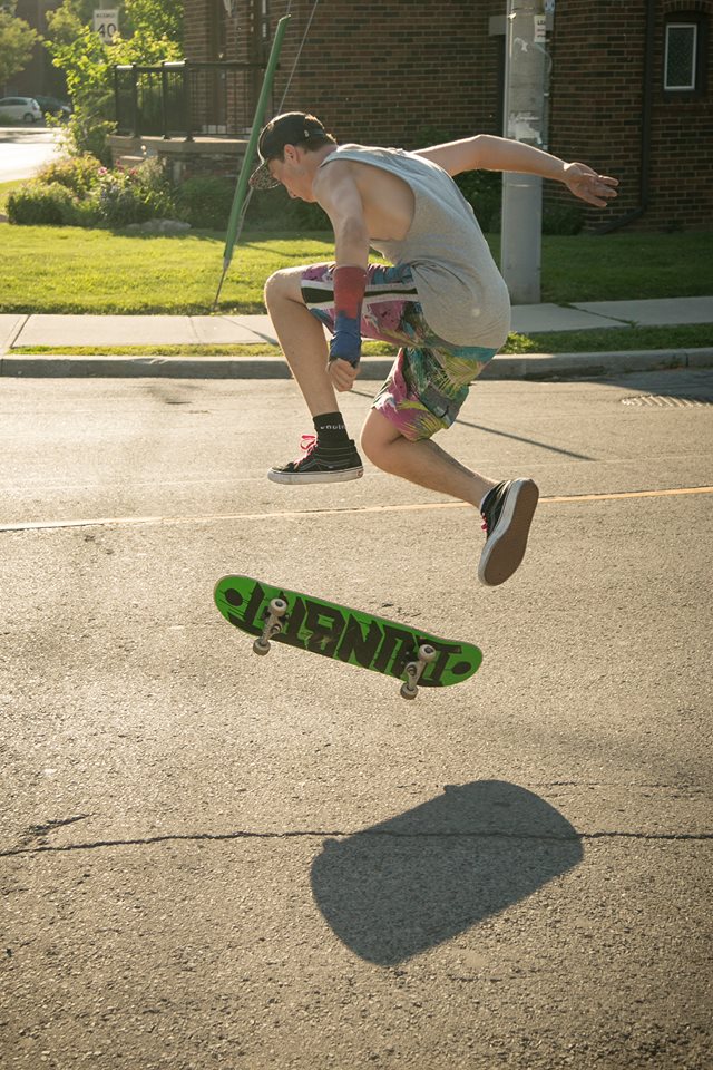 Kick flipping out over grad! Check out Dunbat Skate Shack boss man Zac this summer! Started up by this young entrepreneur using the skills he learned in the program (plus a grant), he offers board rentals and repairs at his new venture.