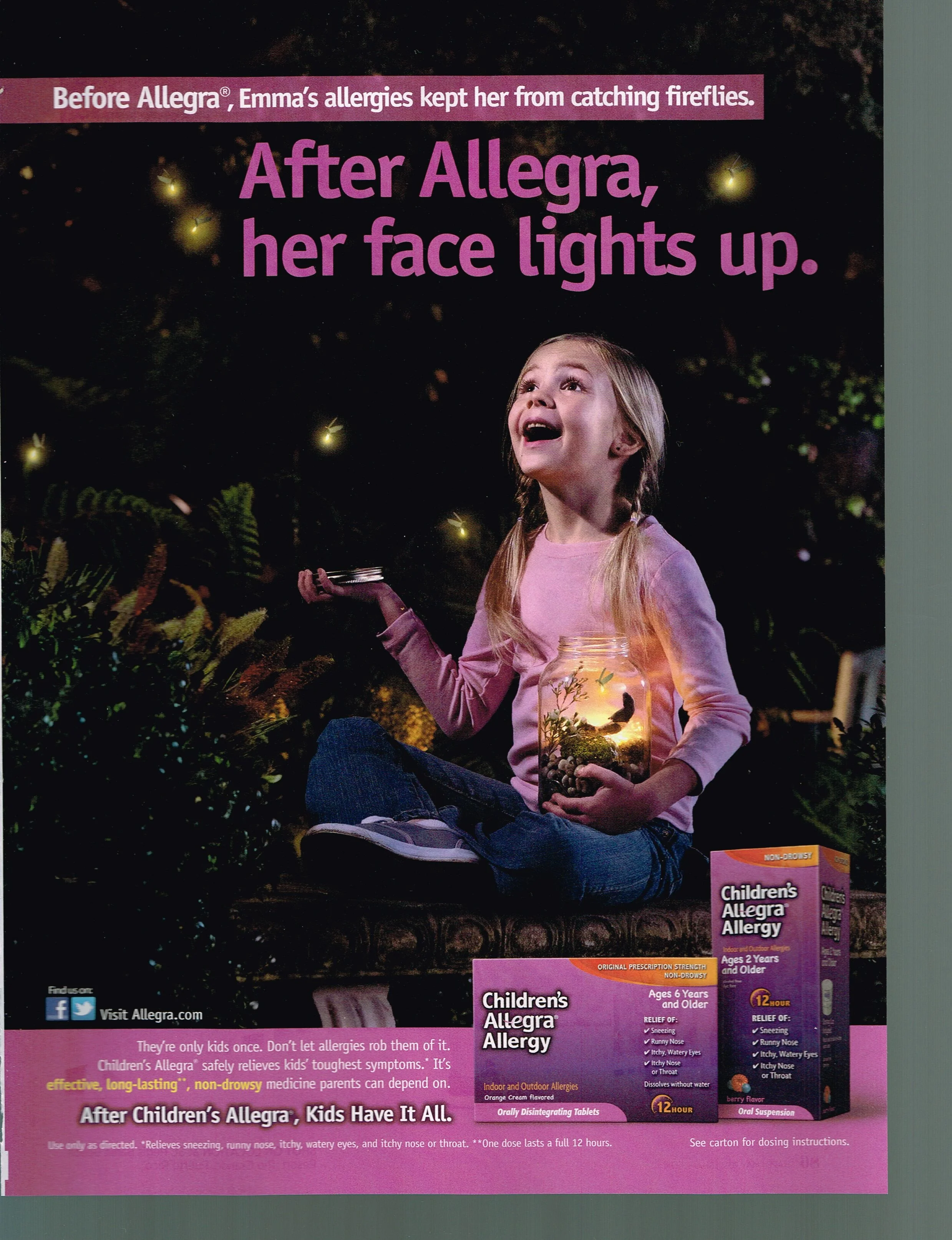 ALLEGRA 2012 PRINT AD