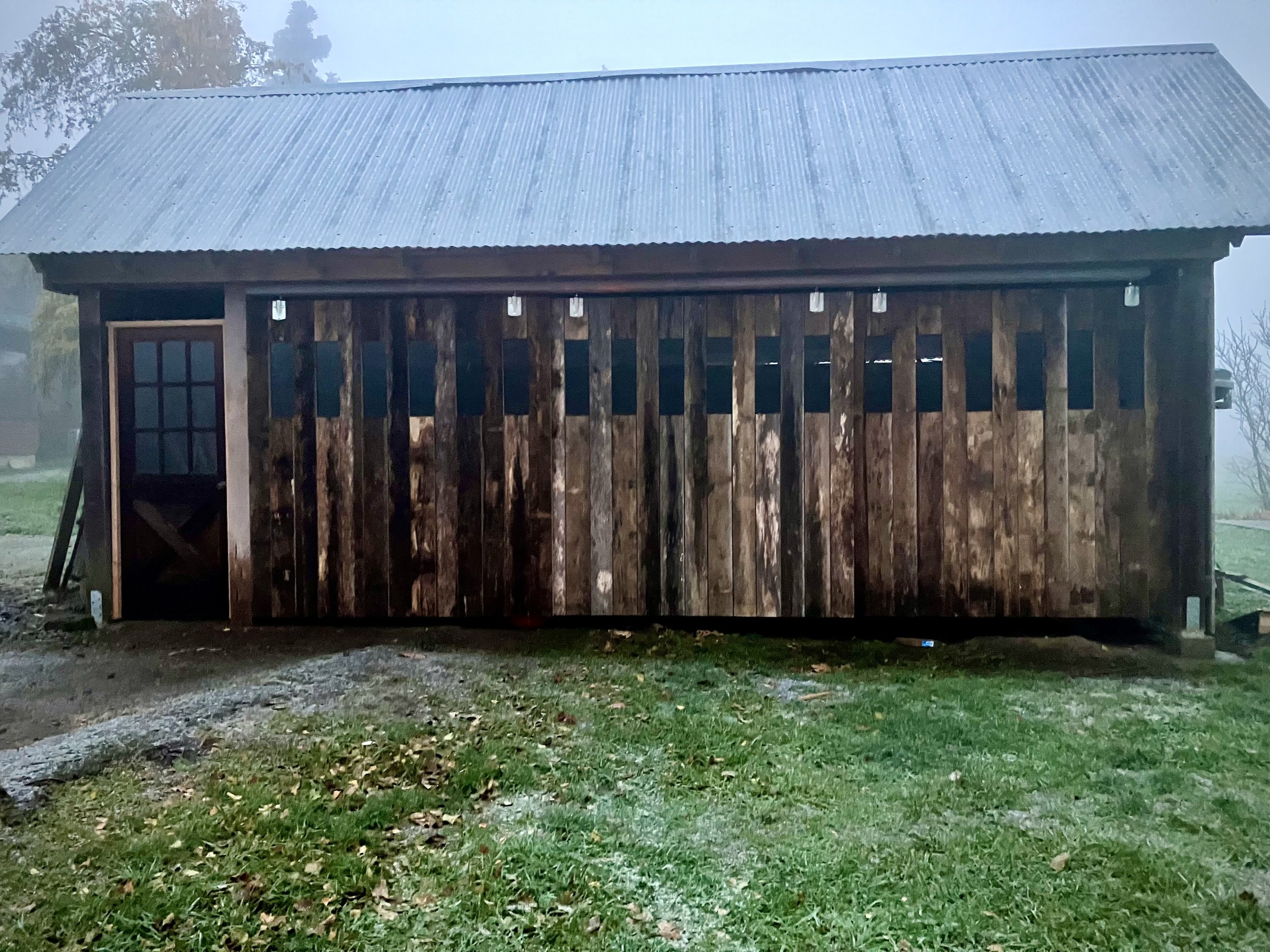 Salvaged Wood Tool Shed