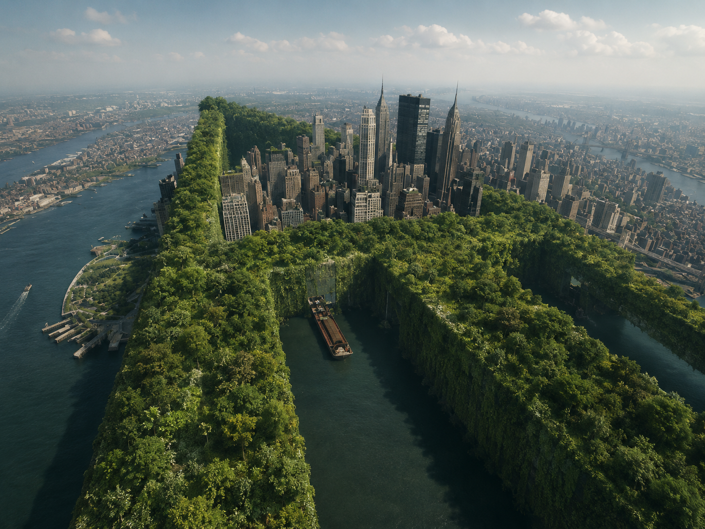 Urban maze surrounded by greenery.png