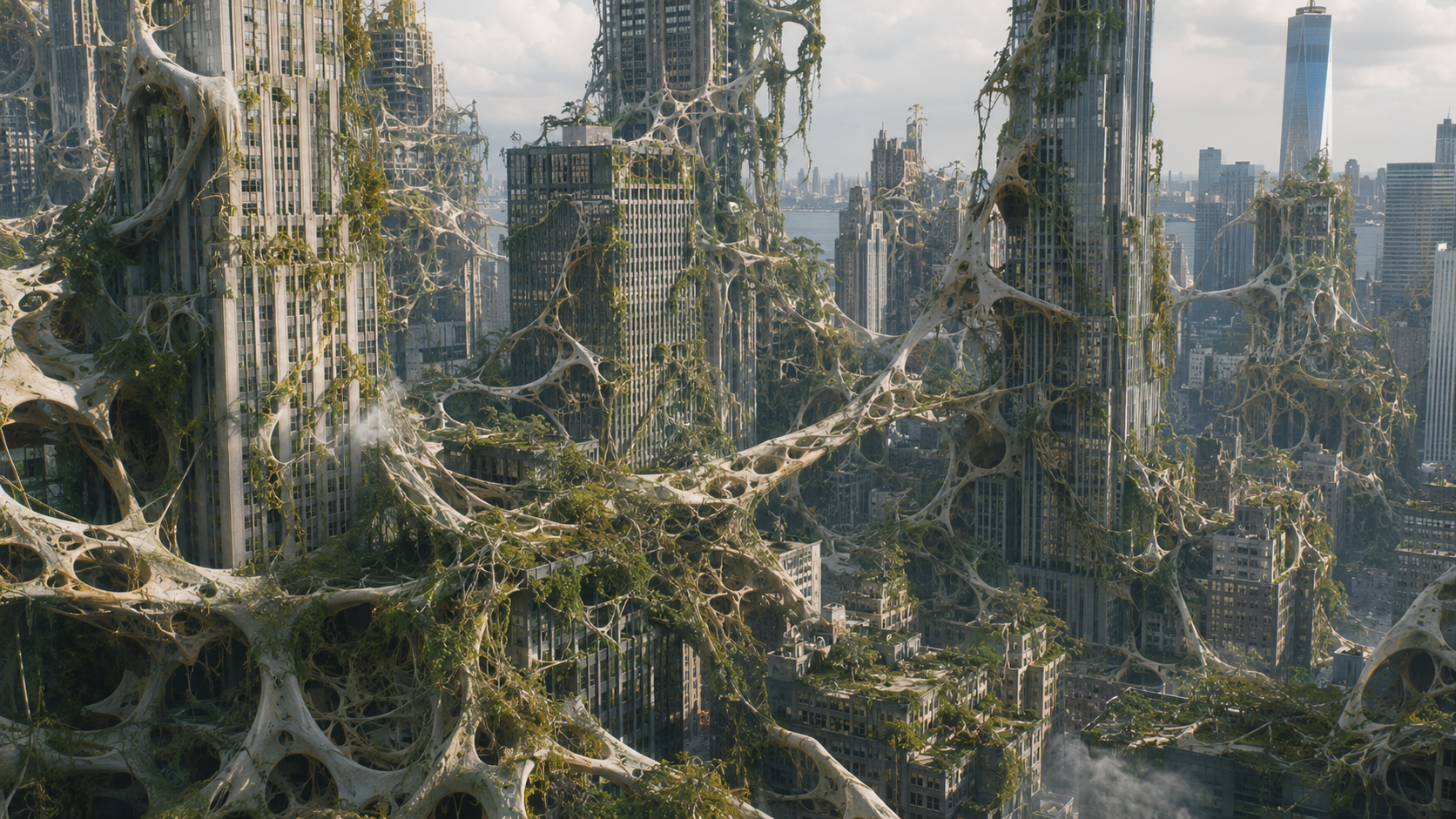 Post-Apocalyptic City of Organic Towers.png