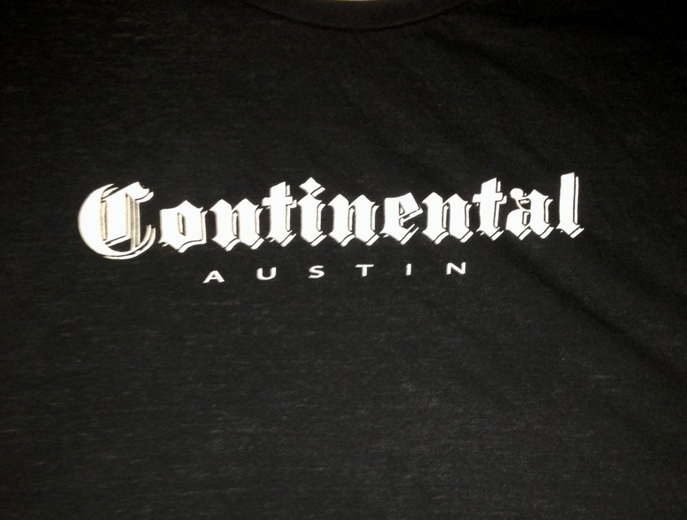Continental Club "Old English" tee