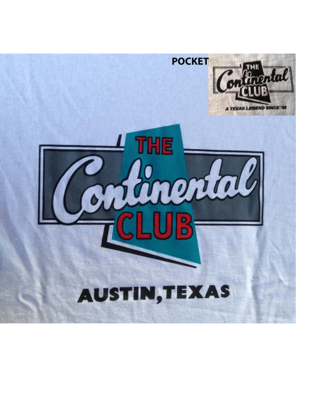 Continental Club classic tee Austin - white