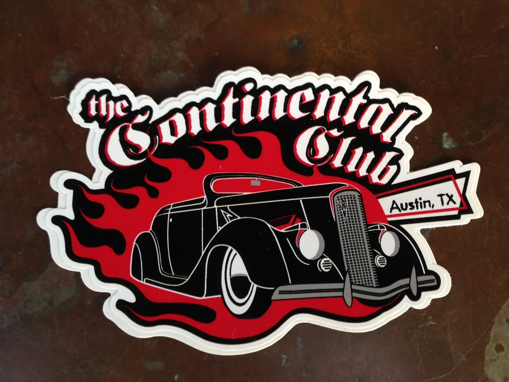 Black Dahlia die-cut sticker