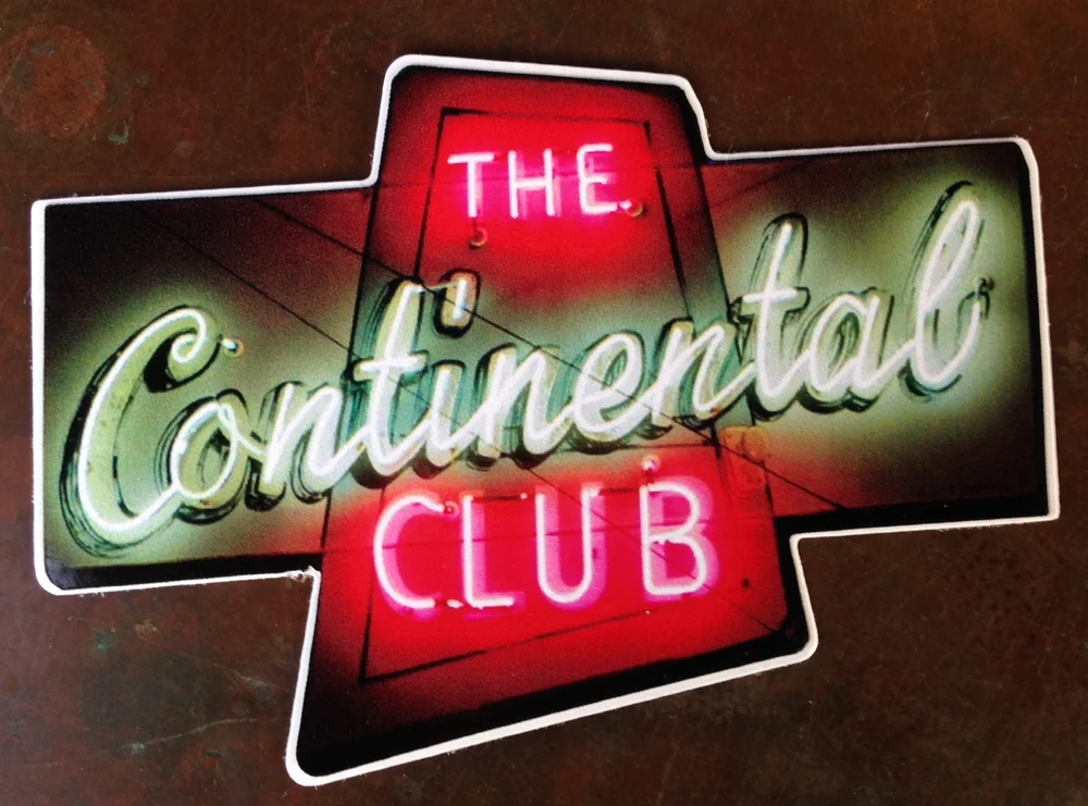 Continental Club neon sign die-cut sticker