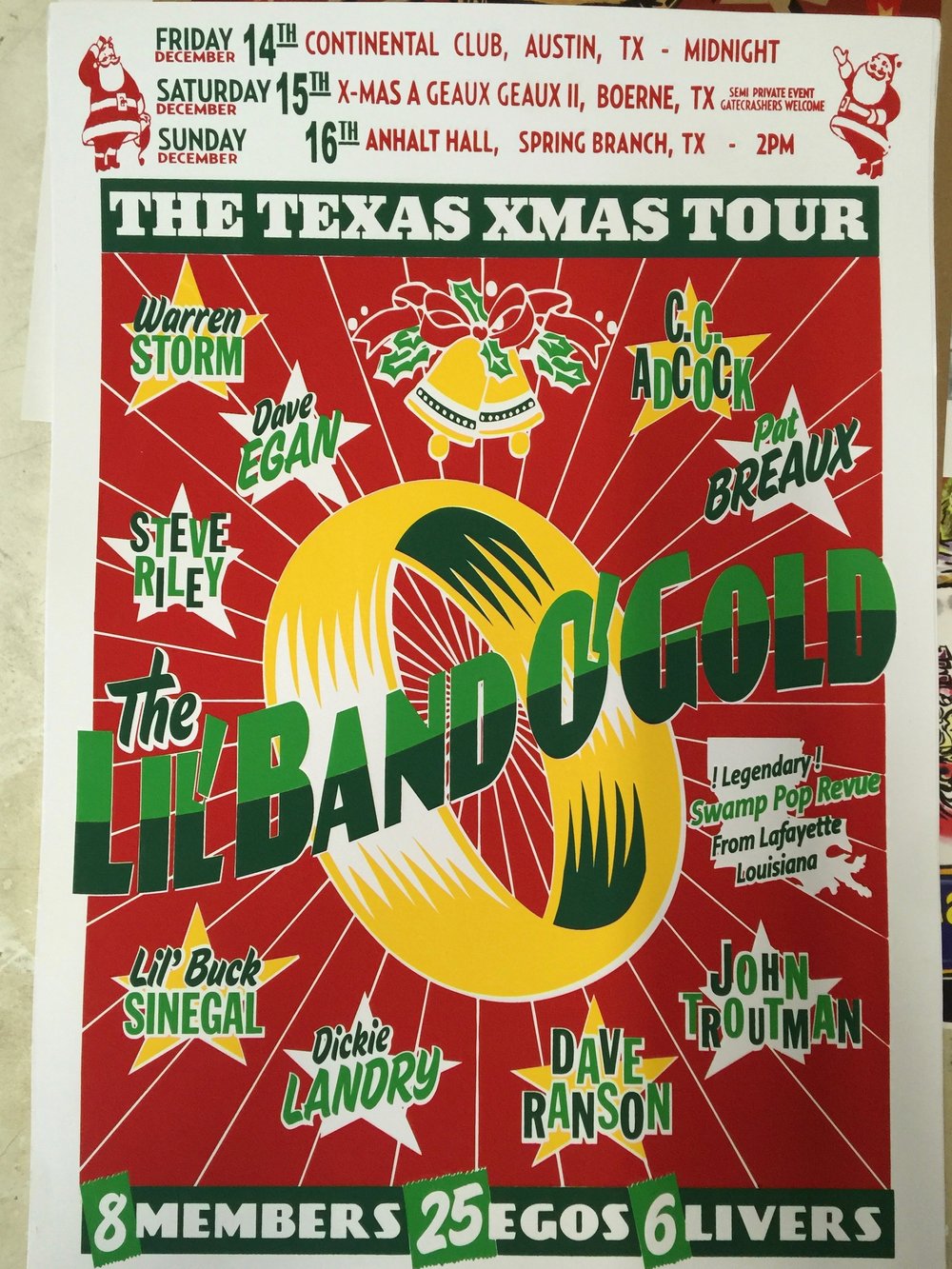 LBOG December 2012 Screenprinted poster