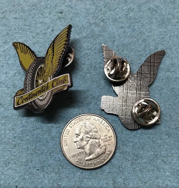 Continental Wheel and Wing Lapel Pin