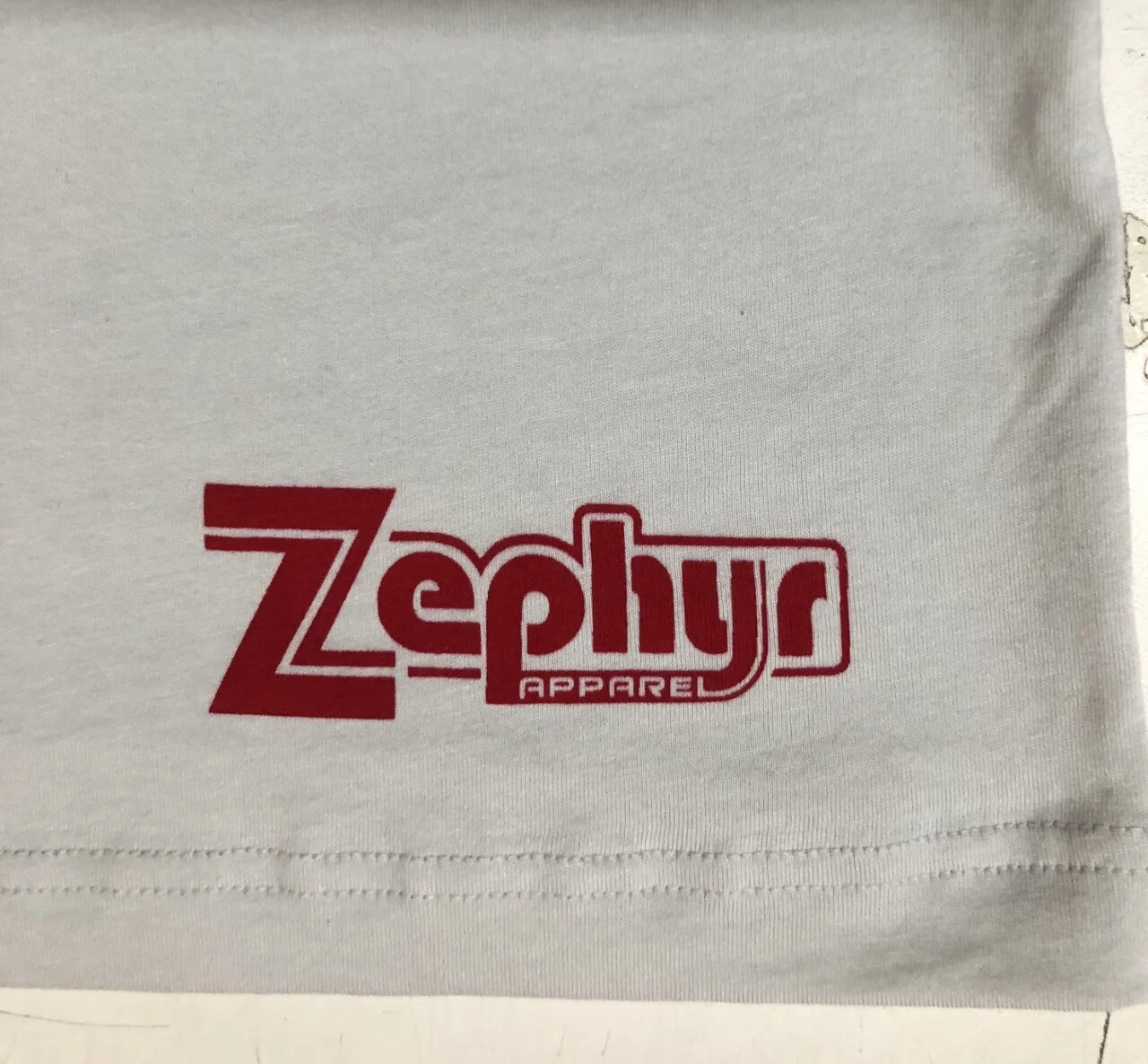 【FUNFROMFUN】LETTER PRINTING HALF SLEEVE T-SHIRT / 追跡付 Zephyr Apparel