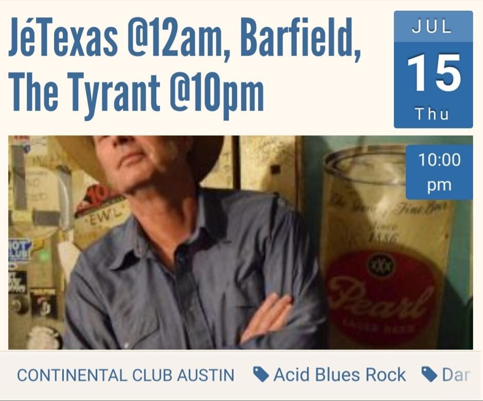 Need more info?
https://continentalclub.com/austin