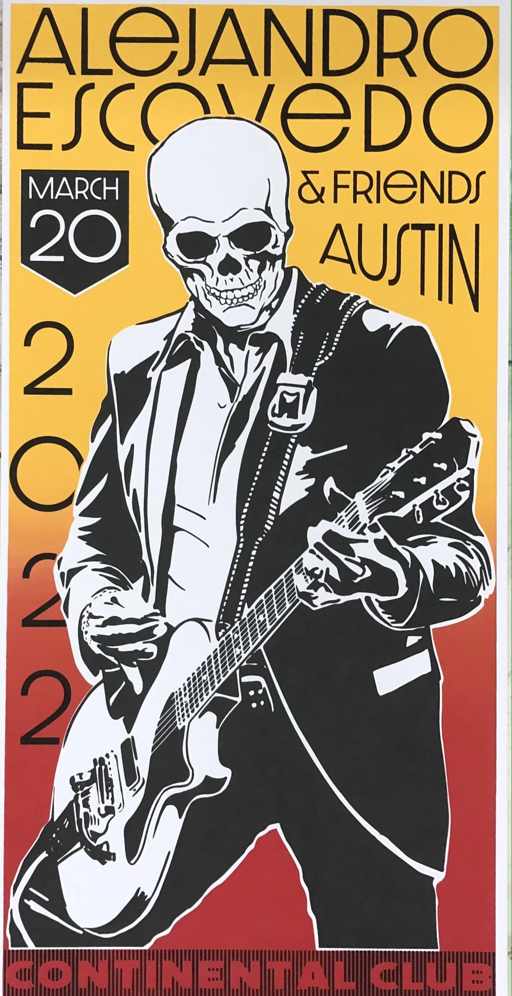 Alejandro Escovedo And Friends SXSW 2022 Poster