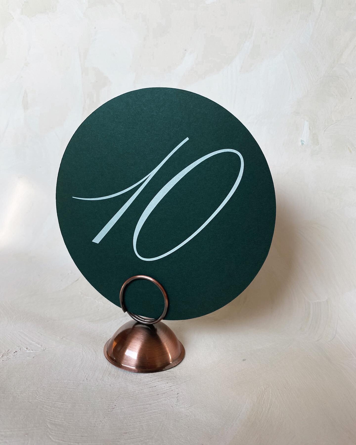 Racing green and copper for E+C&rsquo;s tables 🍂🌲