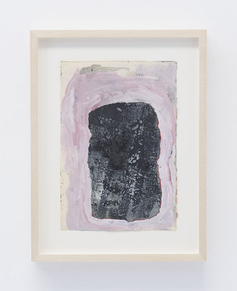 Untitled, 2008 Gesso, Acrylic and Ink on paper 8 x 5.5 in BERBE0259