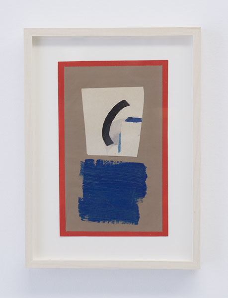 Untitled, 2011 Tempera, Gouache and Collage on paper 7.88 x 4.88 in BERBE0270