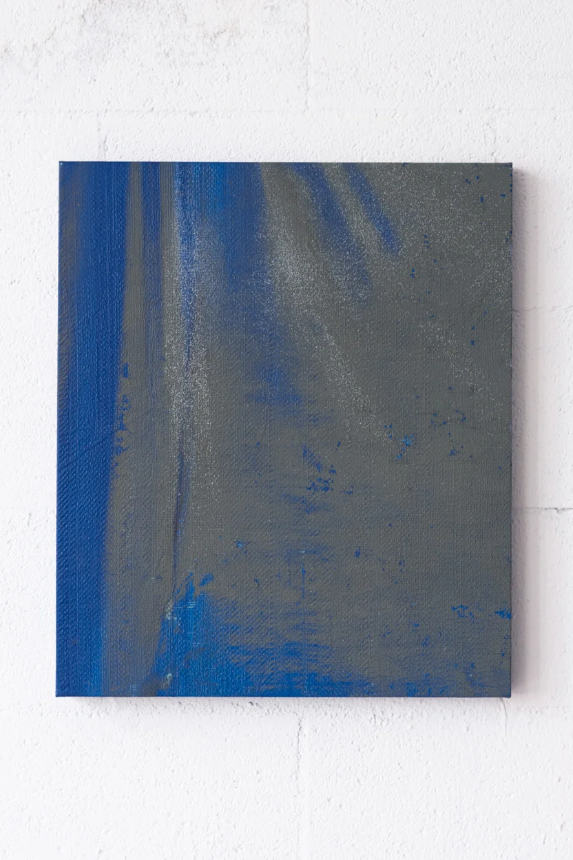 blouse , 2015 Tarp on wooden stretcher 21 x 18 x 1.5in 