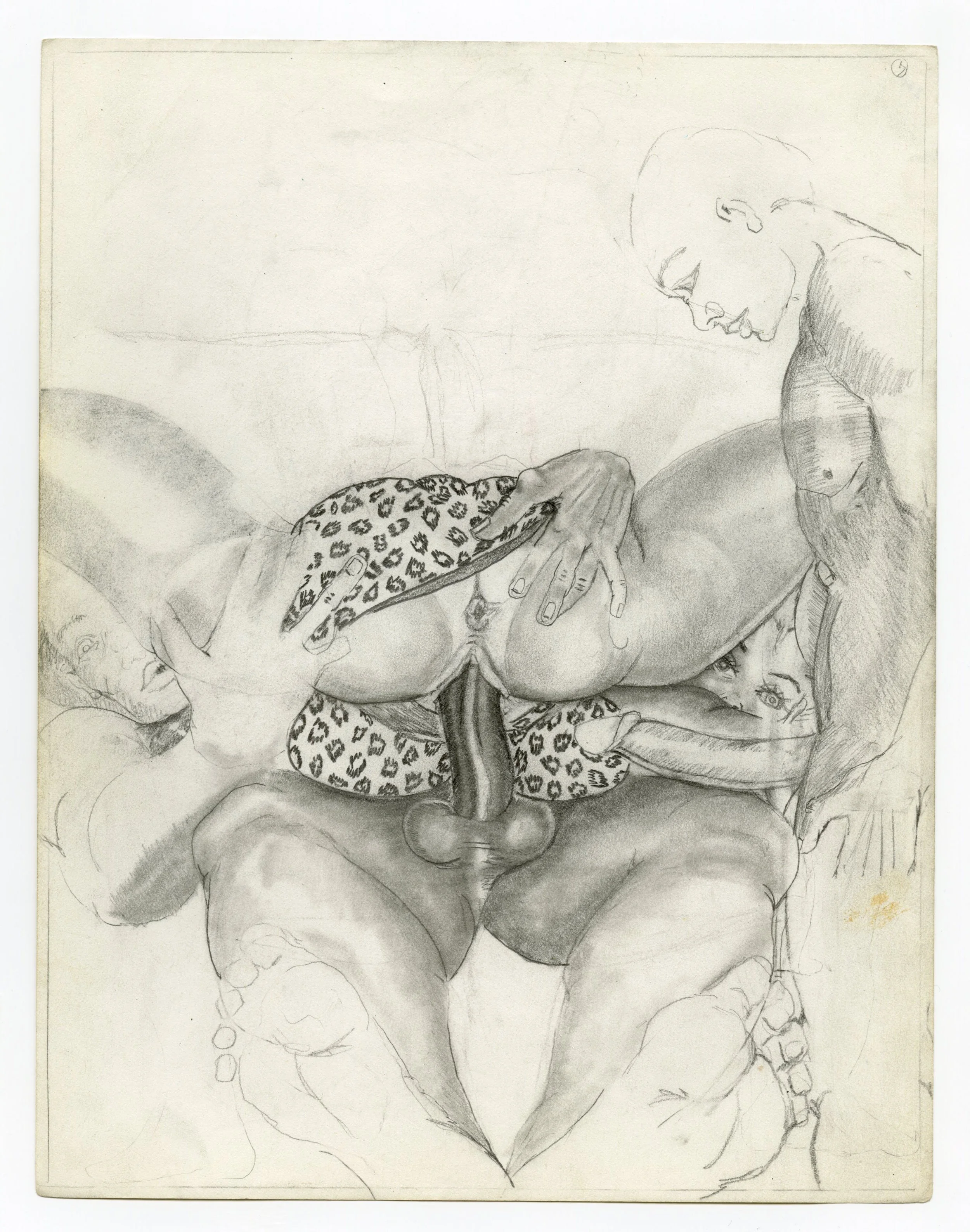 William Crawford Untitled, Circa 1997 Graphite on paper 11 x 8.5 inches