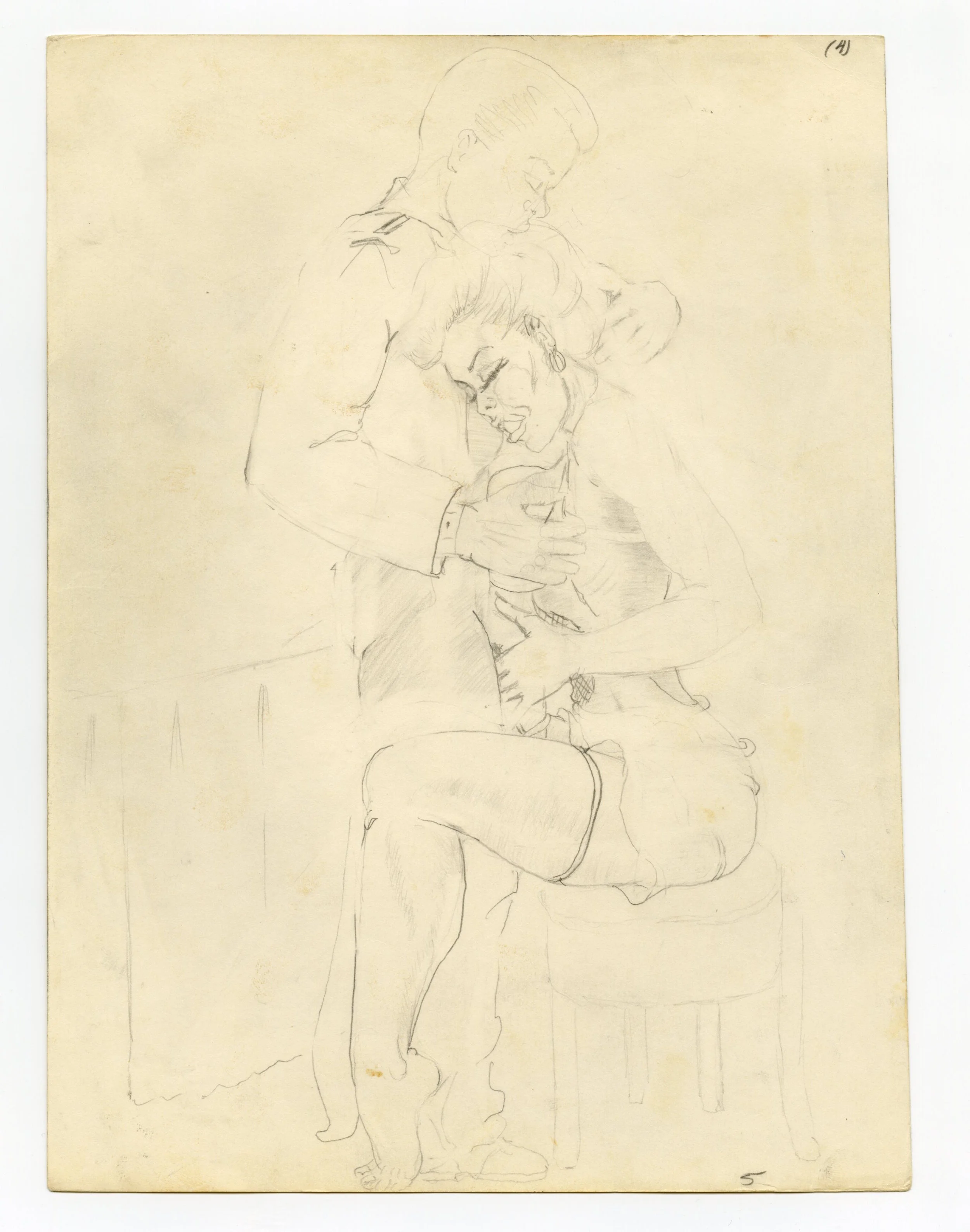 William Crawford Untitled, Circa 1997 Graphite on paper 11 x 8.5 inches