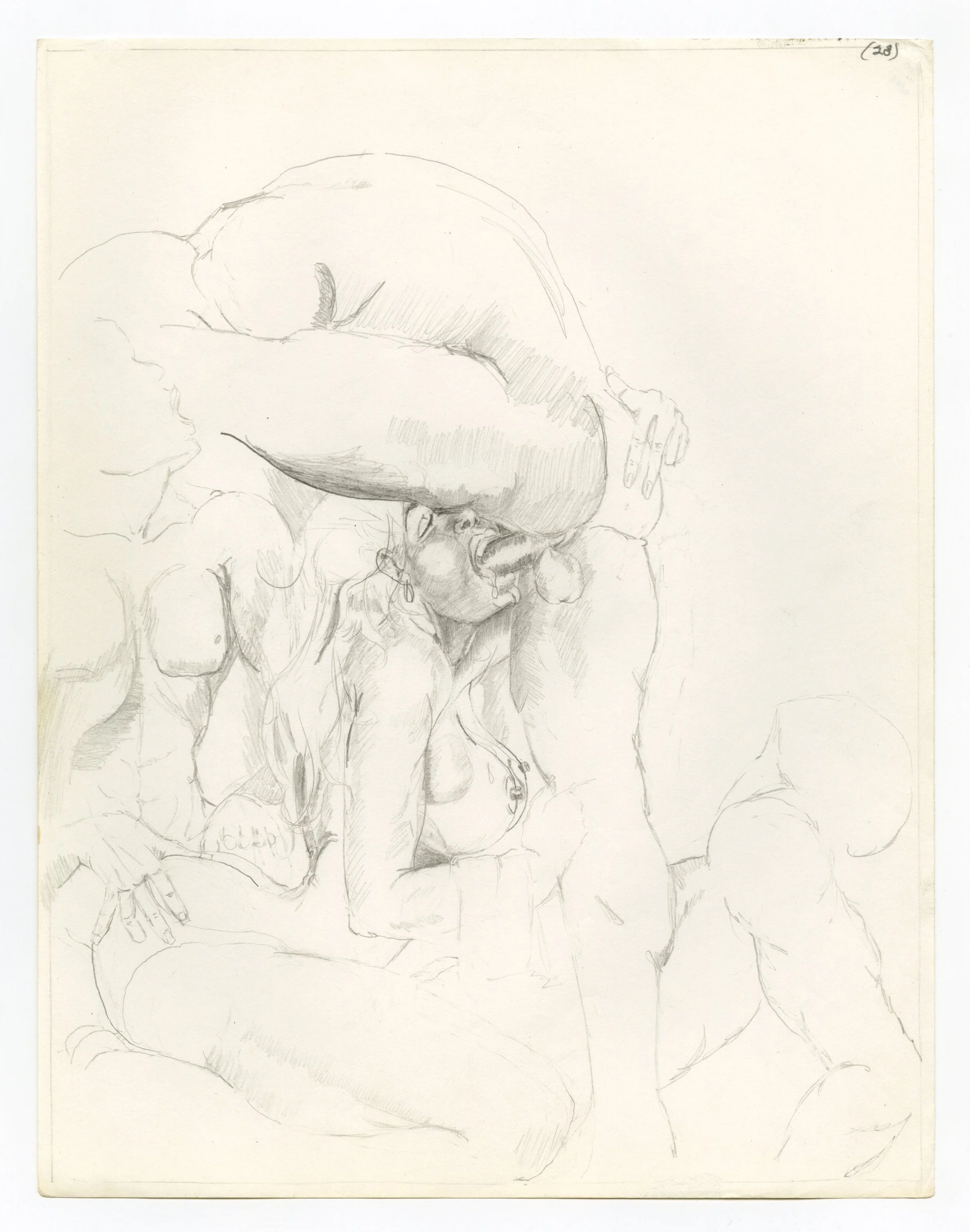 William Crawford Untitled, Circa 1997 Graphite on paper 11 x 8.5 inches
