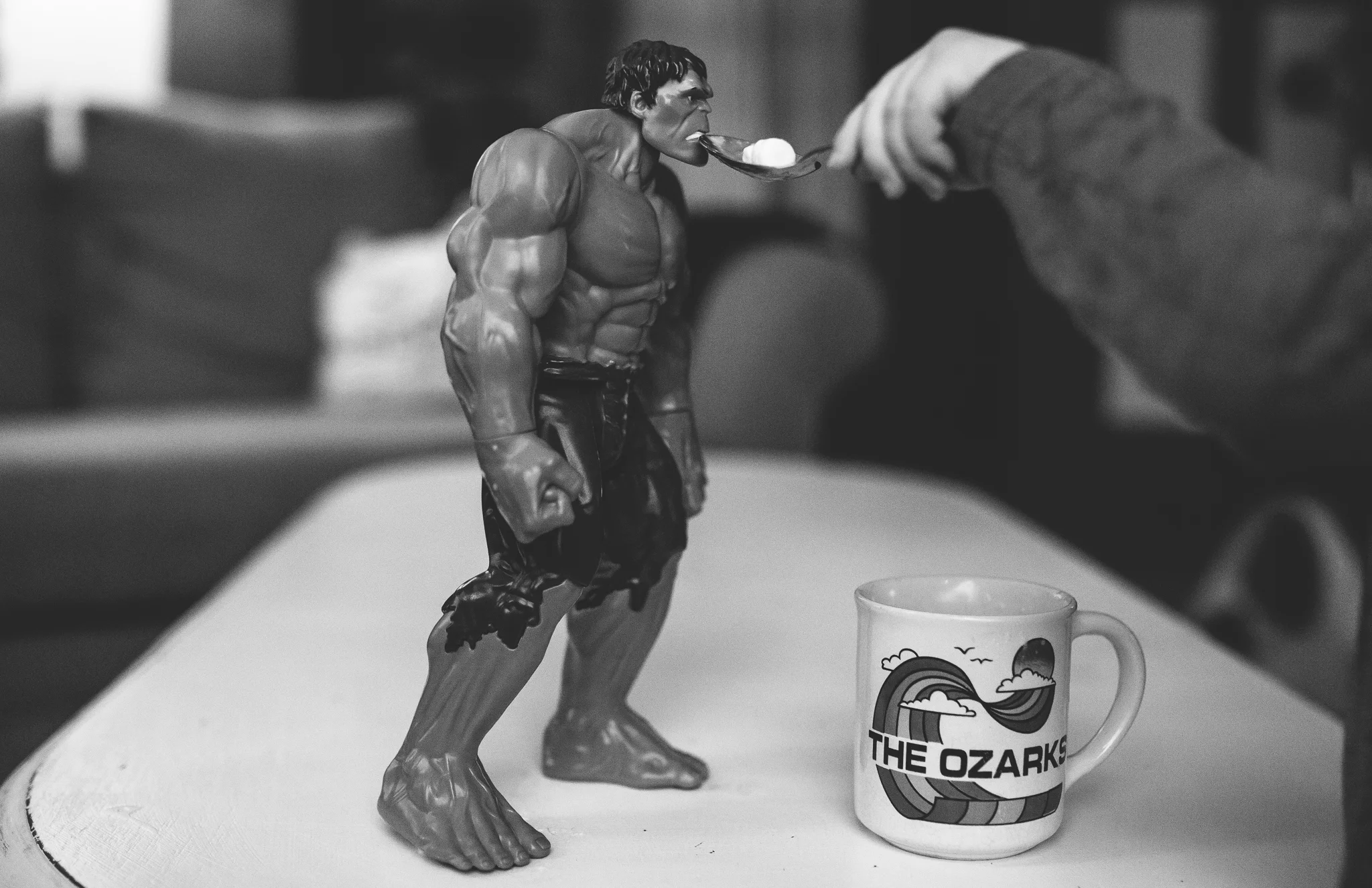41/366 | Obviously the Hulk stays so strong by eating marshmallows. 