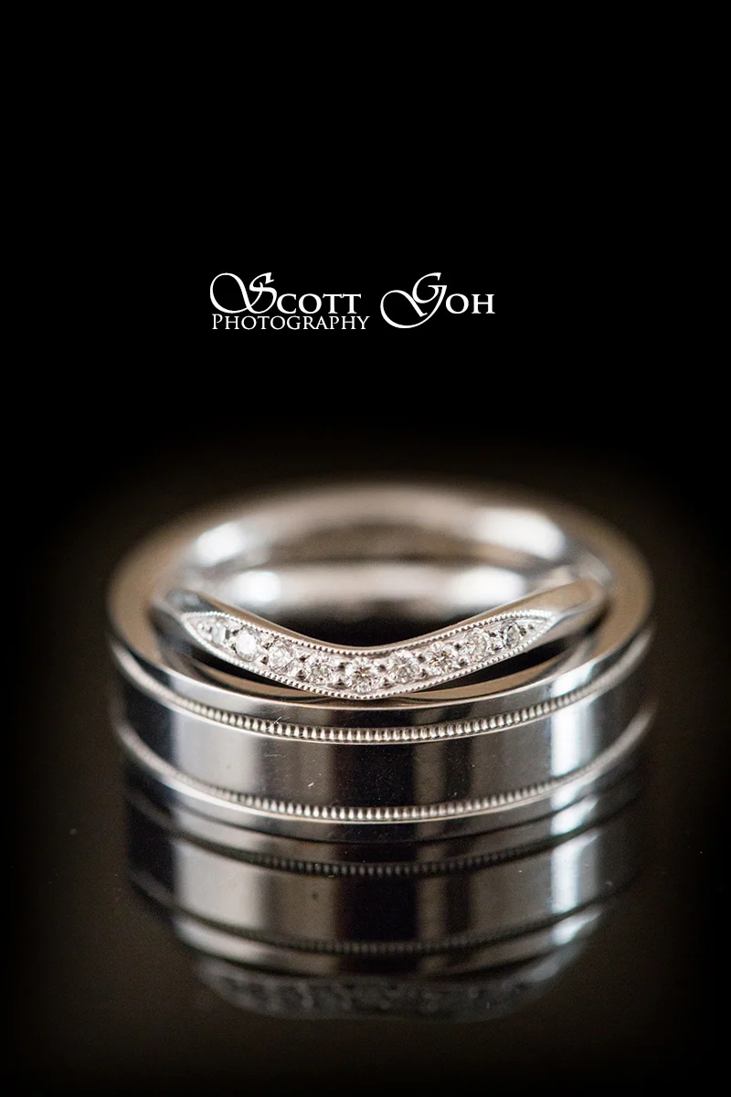macro wedding rings