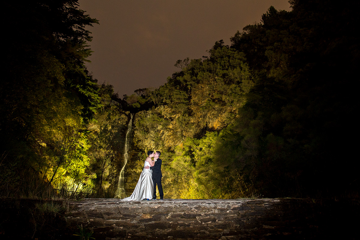 utopia waterfall gully wedding