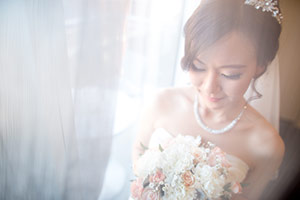 Asian wedding bride photo in South Australia