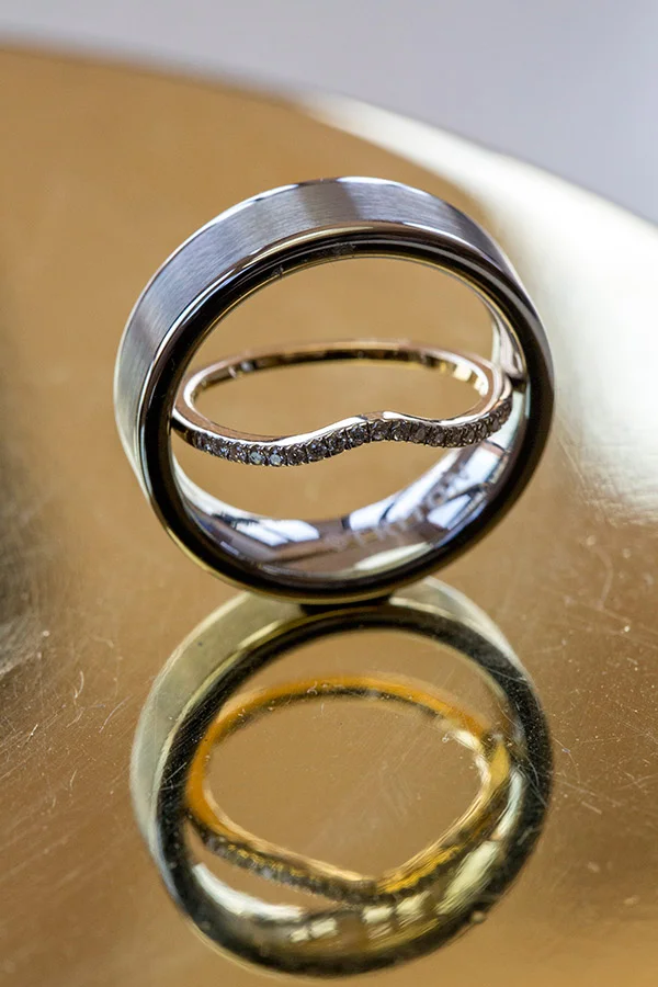 macro wedding ring