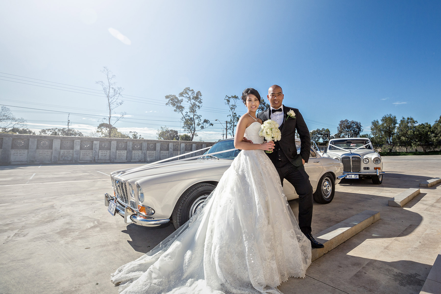 Cambodian wedding couple