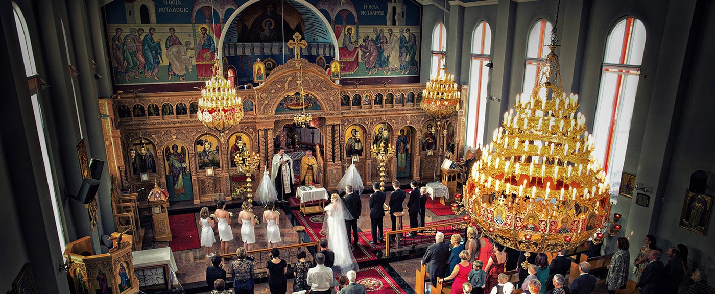 Italian Greek orthodox church wedding